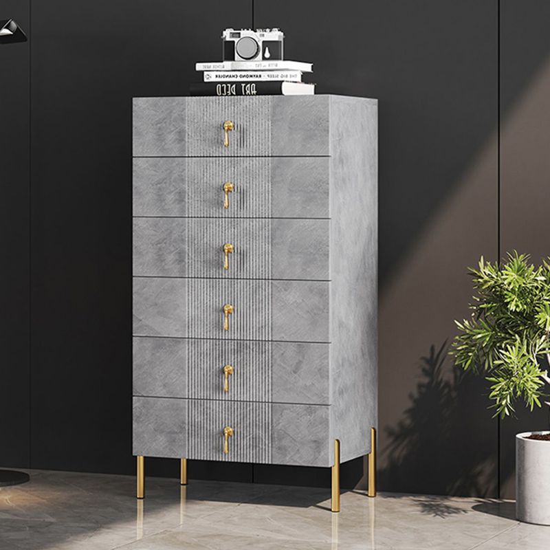 Contemporary Glam Double Dresser Wood Storage Chest Dresser for Home Office