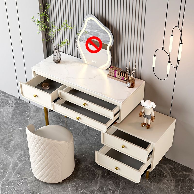 Luxurious Make-up Vanity 3/5 Drawers Stain Resistant Dresser
