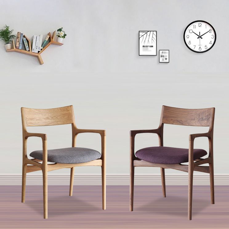Silla de madera de fresno de estilo tradicional, sillones con respaldo abierto para cocina y comedor