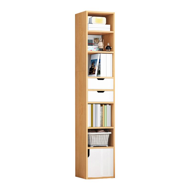 Wooden Bookcase Modern Home Living Room Study Corner Bookshelf