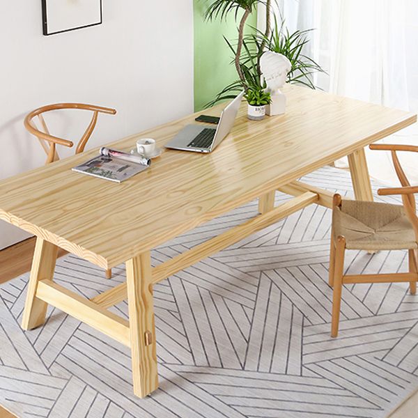 Modern Dining Set 1/3/5/6 Pcs Solid Wood Dining Table and Chairs