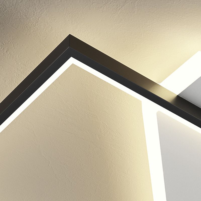 LED Ceiling Light Modern Ceiling Mount Light with Acrylic Shade for Bedroom