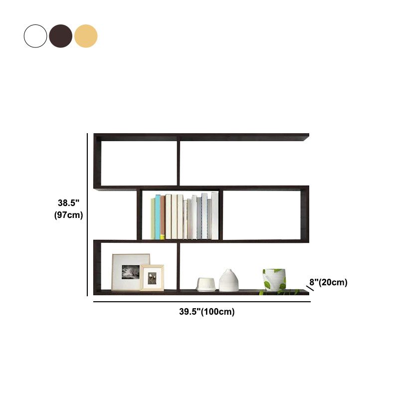 Modern and Contemporary Shelf Bookcase Wall Mounted Wooden Book Shelf for Office