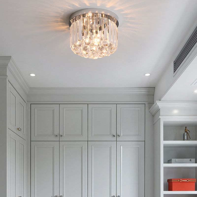 Ultra-Contemporary Flush Mount Lamp Crystal Ceiling Lighting for Foyer
