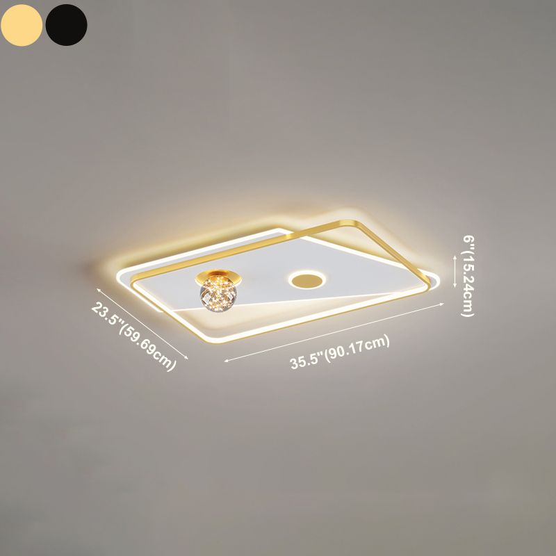 Gypsophila moderne plafondverlichting Metalen LED-plafondverlichtingsarmaturen voor inbouw