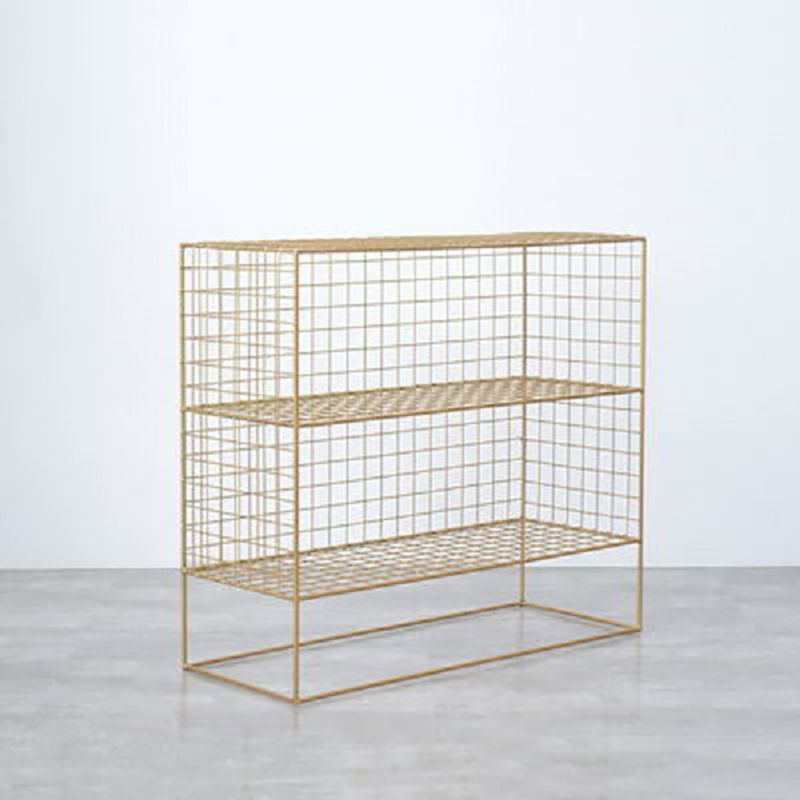 Modern Closed Back Book Shelf Metal Bookcase for Living Room