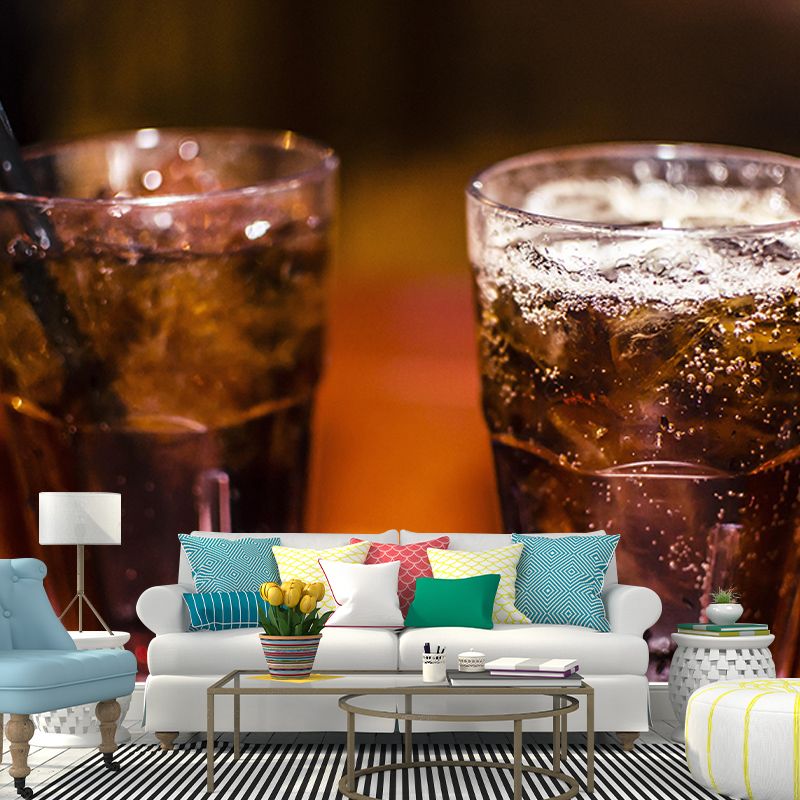 Drunken Liquor Mural Wall Decor Eco-friendly Wallpaper for Restaurant Bar