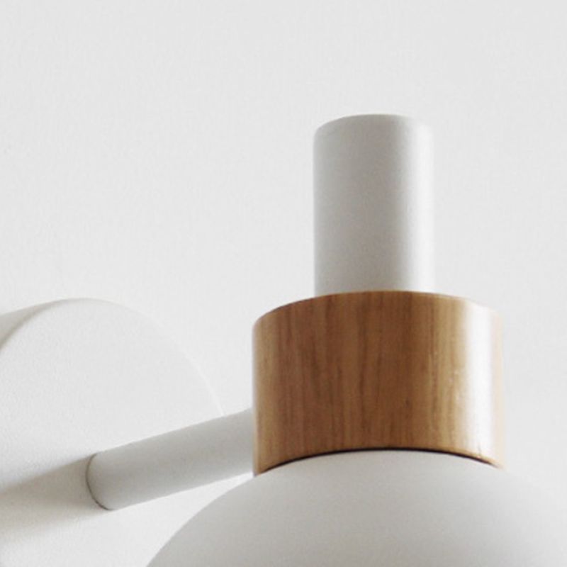 Contemporary Wood Wall Light Polish Finish Lighting for Dining Room