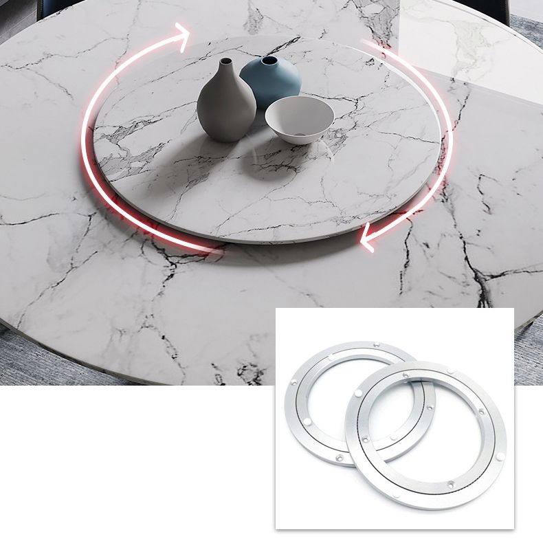 Modern 1/4/7/9/11 Pieces Dining Set Round Sintered Stone Dining Table Set