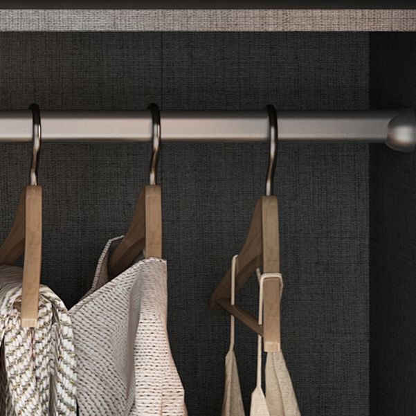 Glass and Wood Wardrobe Cabinet Contemporary Wardrobe Closet