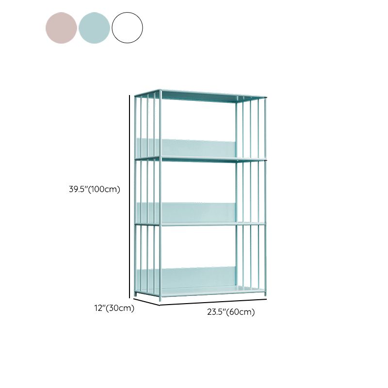 Standard Metal Bookshelf Scandinavian Open Back Bookcase with Shelves