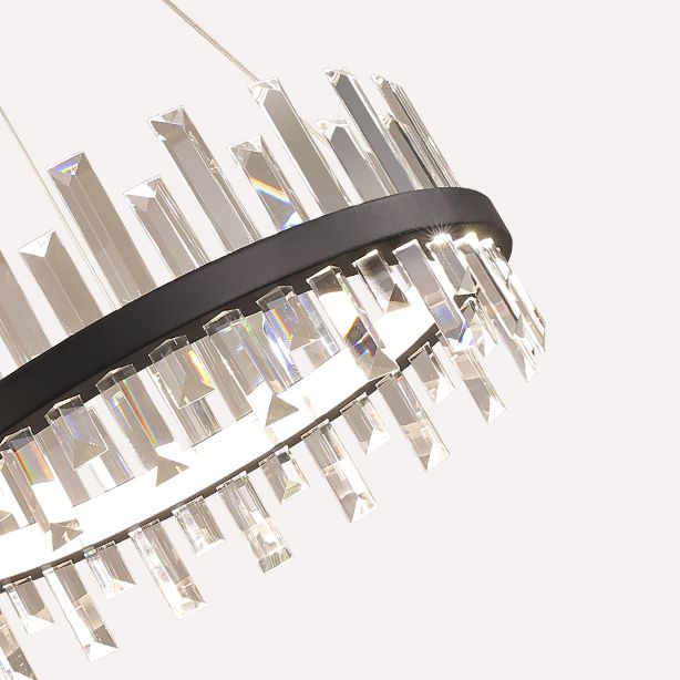 Lumière de lustre en cristal moderne LED PENDANT 1-LIGHT pour le salon