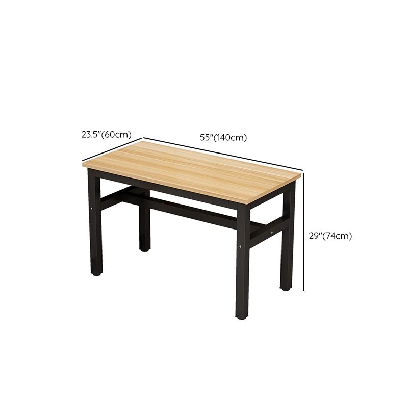 Industrial Restaurant Rectangle Legs Dining Table and Dining Chairs