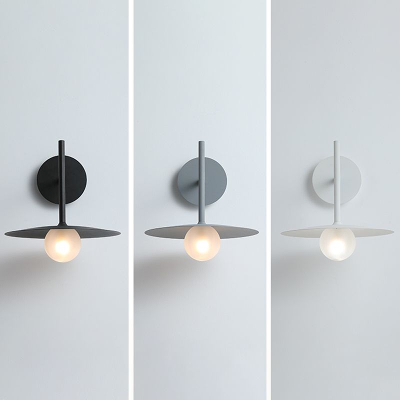 Industrial Style Metal Wall Mount Light Circle Shape Wall Lamp for Living Room