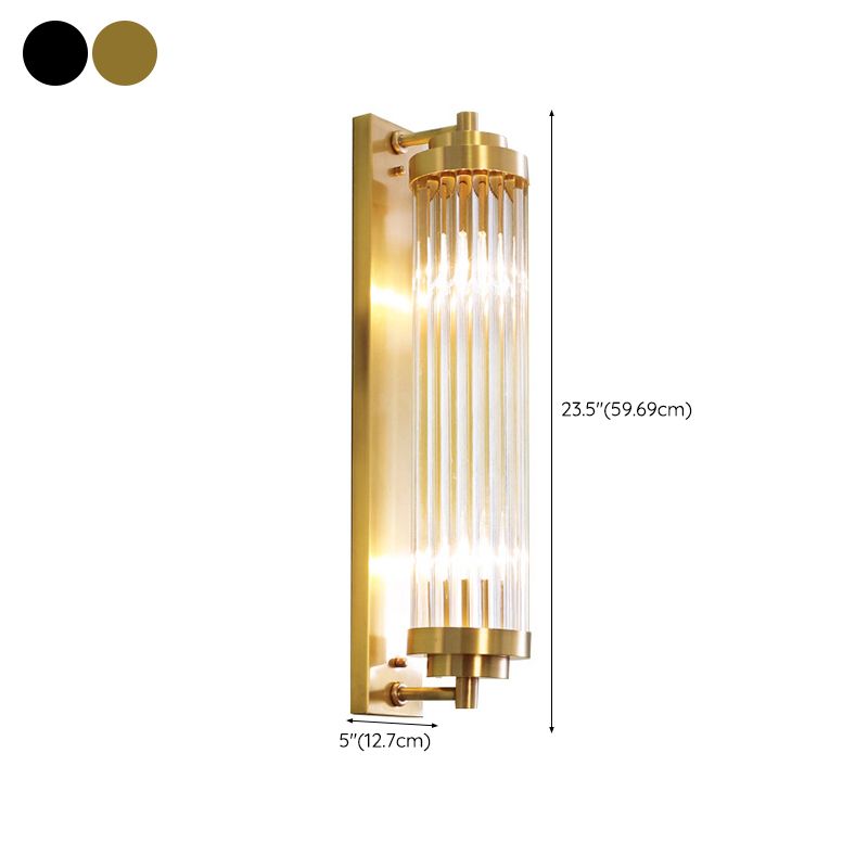 2-Light Cylinder Wall Mount Lighting Modern Wall Mounted Lamps for Living Room