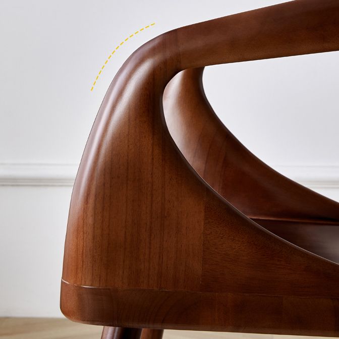 Modern Indoor Dining Arm Chair Solid Wood Windsor Back Arm Chair