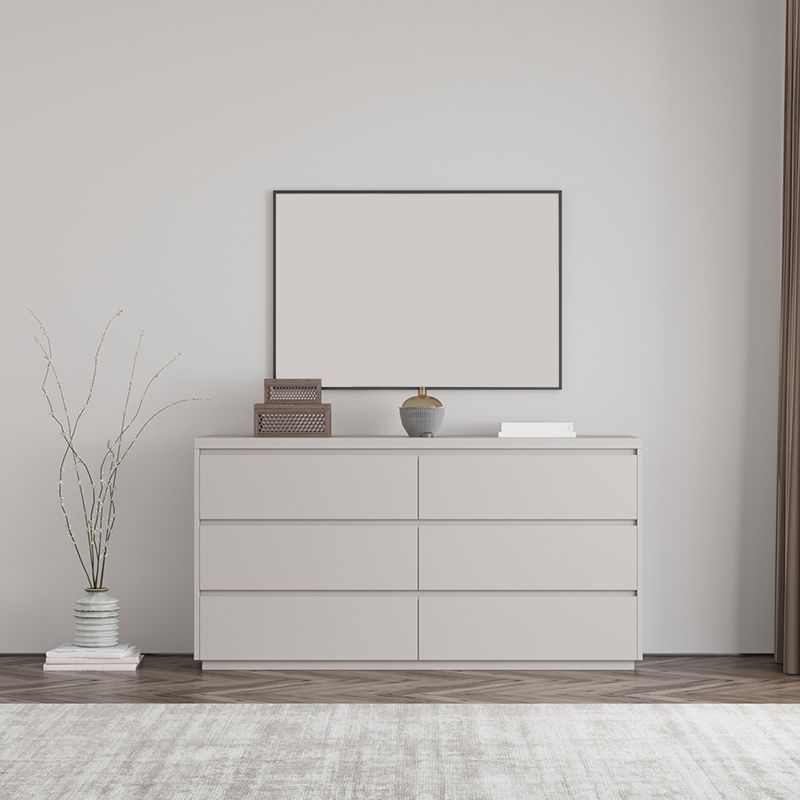 Modern Storage Chest Dresser Wooden Storage Chest with 6 Drawers