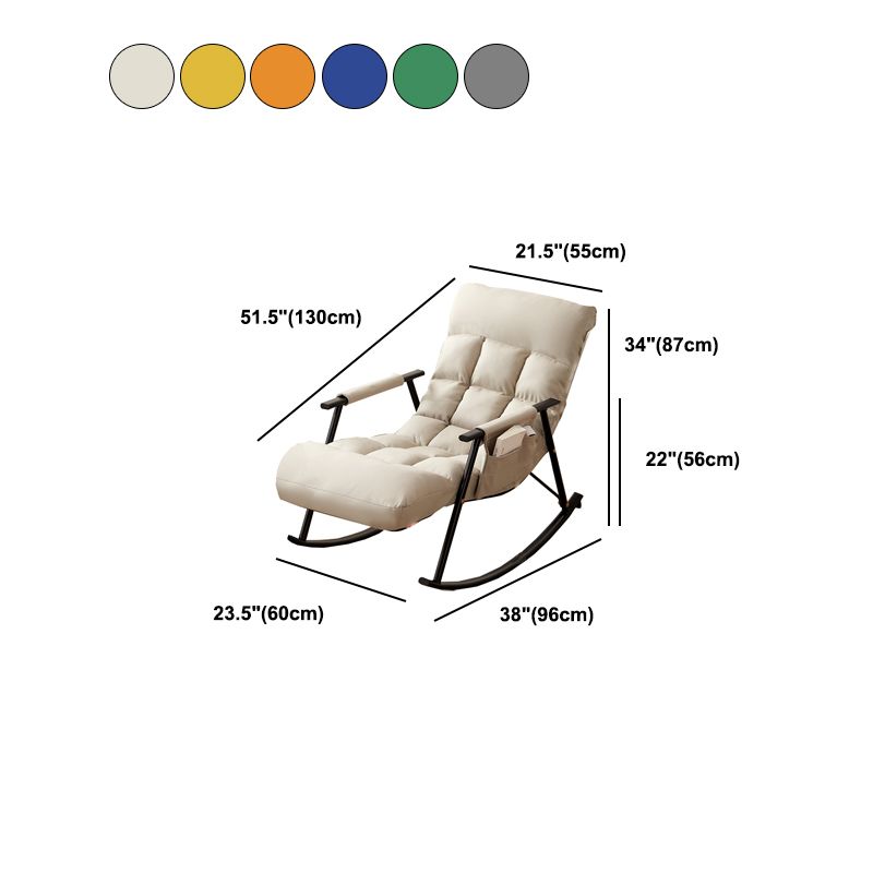 Upholstered Rocker Chair Contemporary Rocking Chair with Removable Cushions