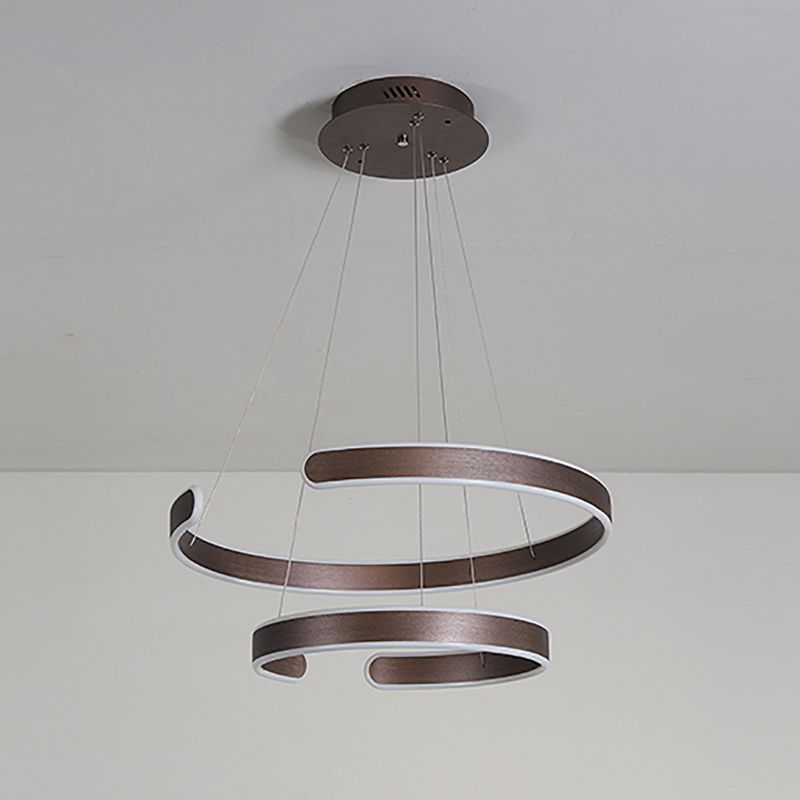 Simplicità creativa Luce a sospensione multistrato per caffetteria da salotto