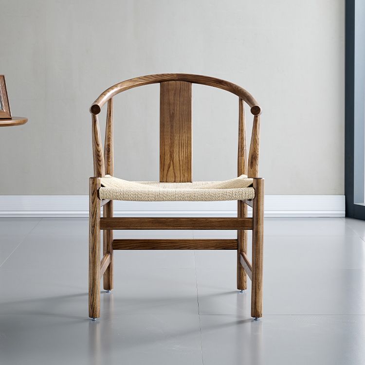 Sillas de comedor tradicionales de madera maciza, sillones de cocina con respaldo de listones