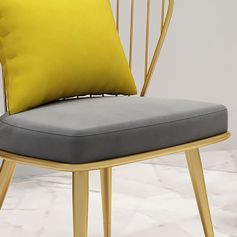 Scandinavian Windsor Back Side Chairs Upholstered Dining Chairs