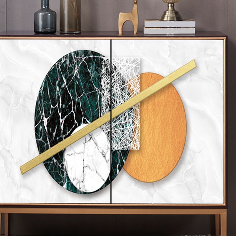 Modern Dining Buffet with Adjustable Shelves Solid Wood Dining Server