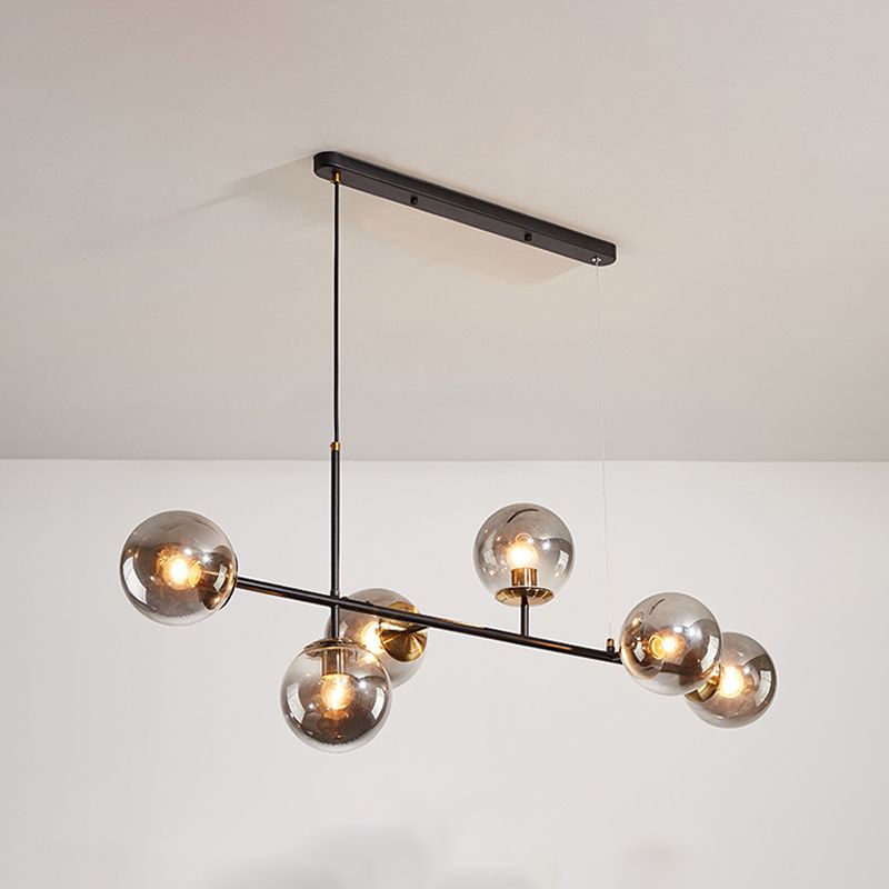 Modern Dining Pendant Lamp Dining Room Glass Shade Hanging Light Fixture