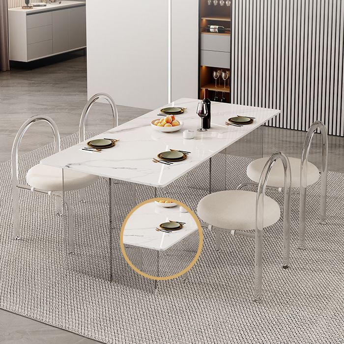 Modern Stone Dining Table 1/2/5/7 Pieces Dining Set for Dining Room