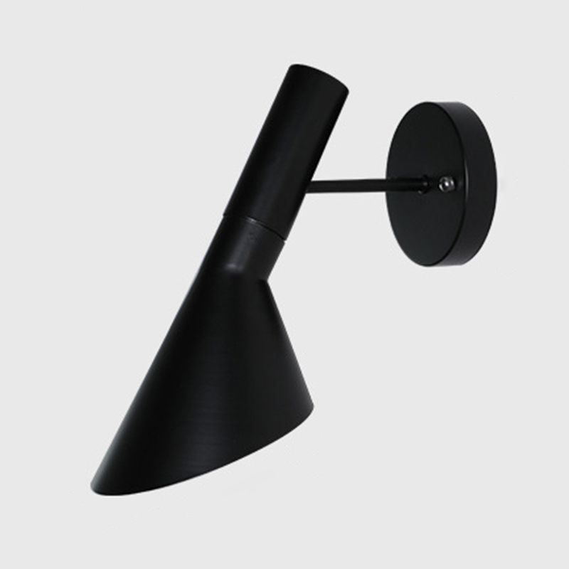 Contemporary Wall Light Black/White Metal Lighting for Living Room