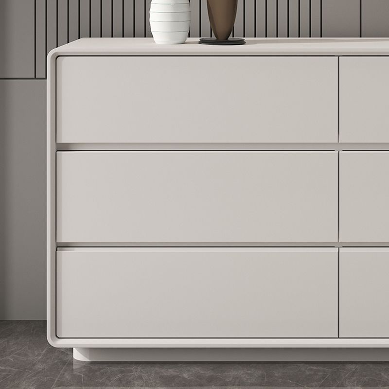 Contemporary Storage Chest Dresser Wooden Dresser with Drawers