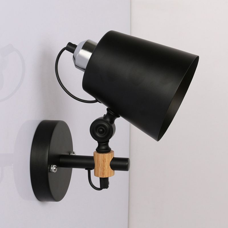 Industrial Style Empire Shape Wall Light Metal 1 Light Sconces for Living Room