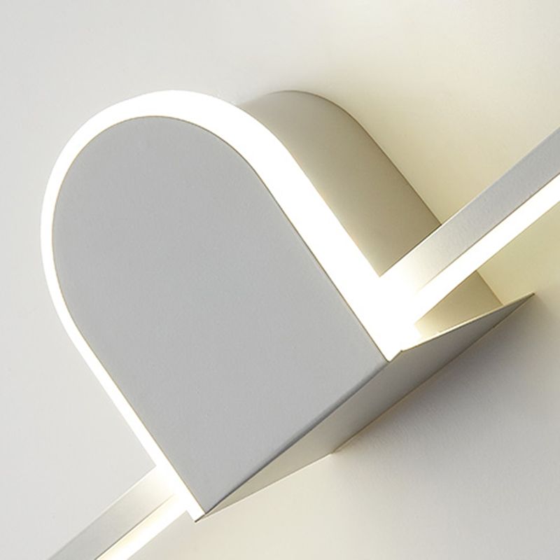 Minimalismo Estilo contemporáneo Led tocador iluminación de pared de metal.