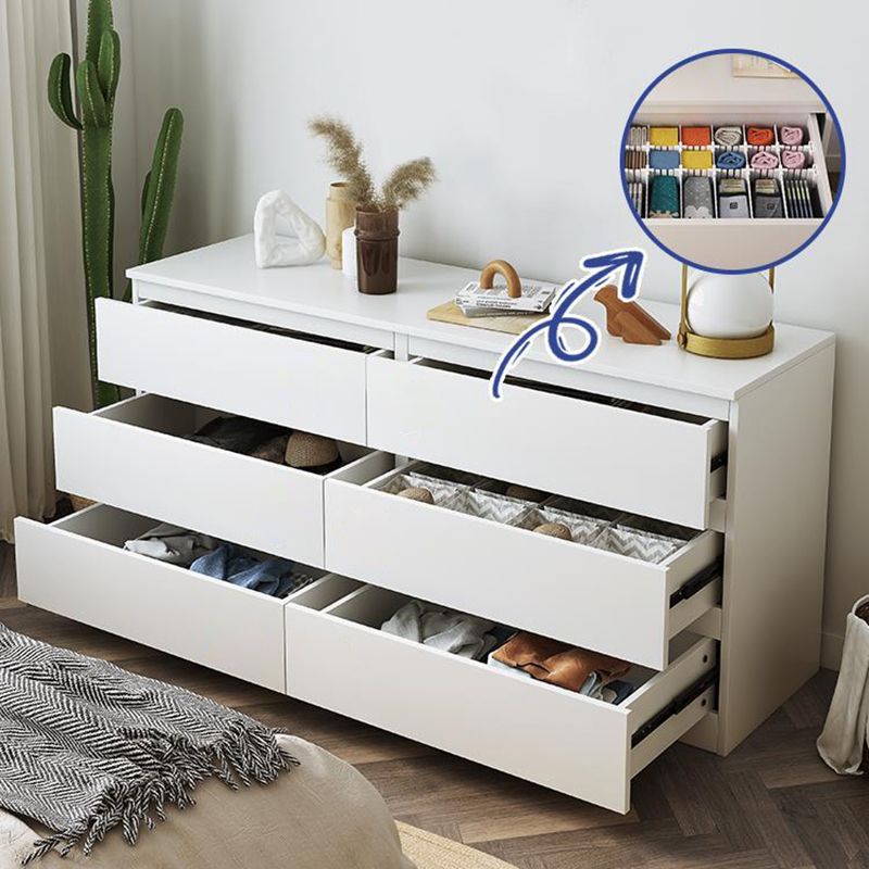 Contemporary Storage Chest Manufactured Wood Dresser , 15.6 Inch W