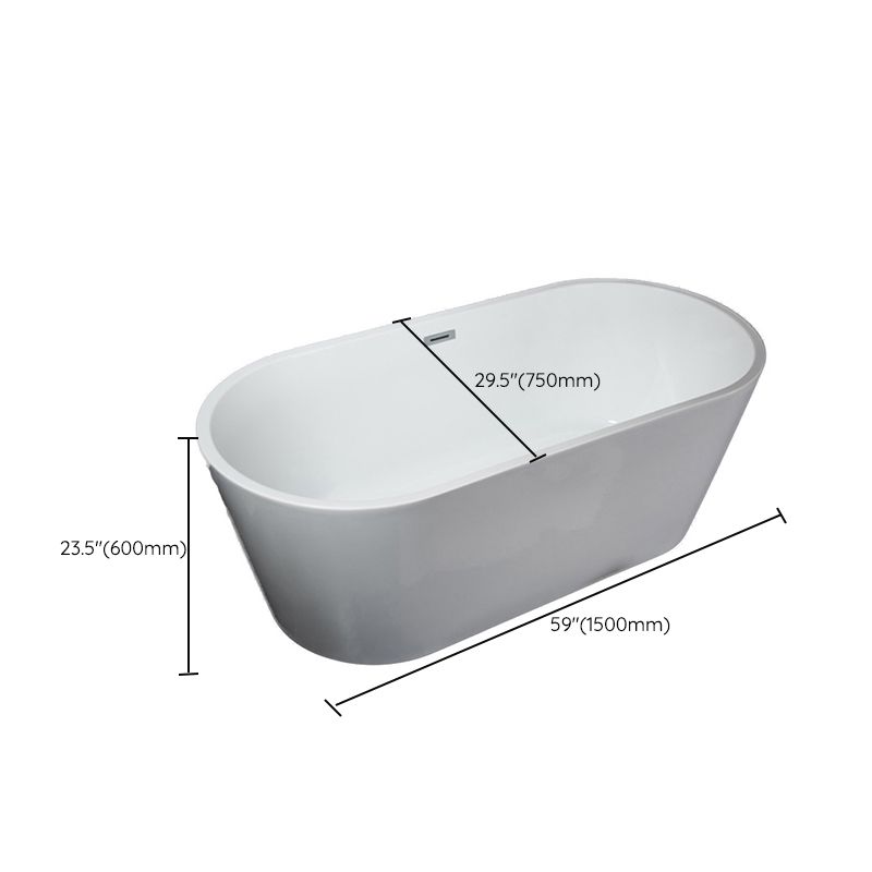 Soaking Bathtub Antique Finish Back to Wall Acrylic Bath Tub