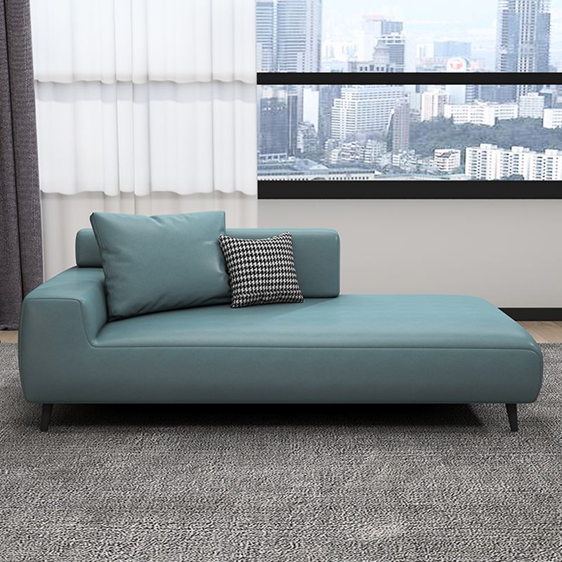 Scandinavian Linen Blend Accent Chair with One Arms Reclining Oversized Lounge Chair