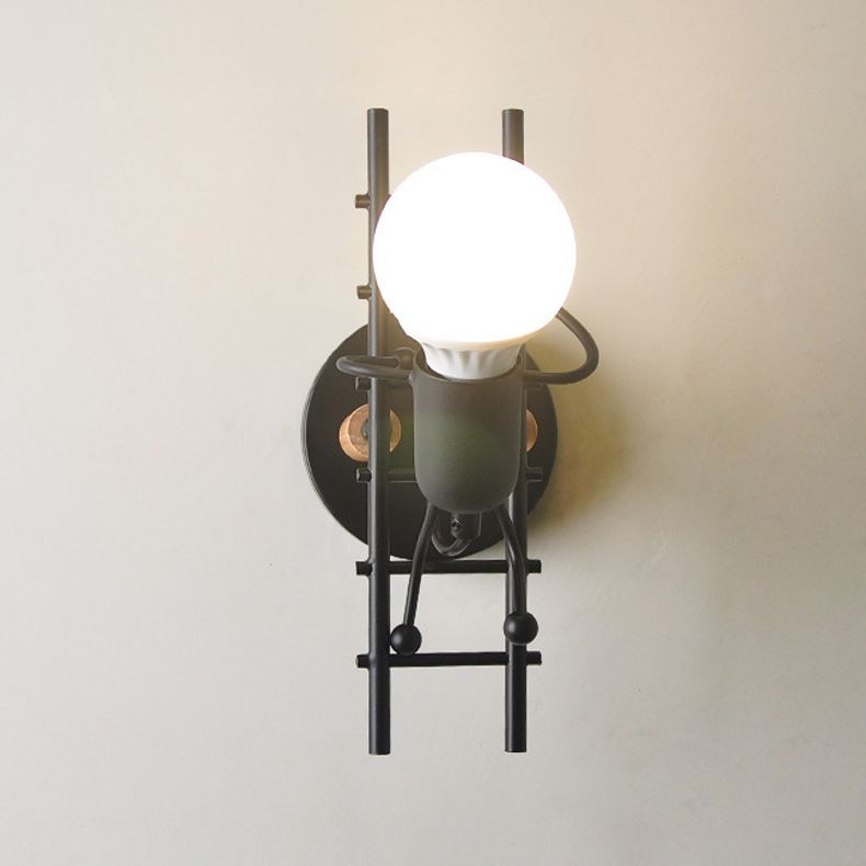 Nordische Metallwandleuchten 1 Licht einfaches Wandleuchte für Wohnzimmer