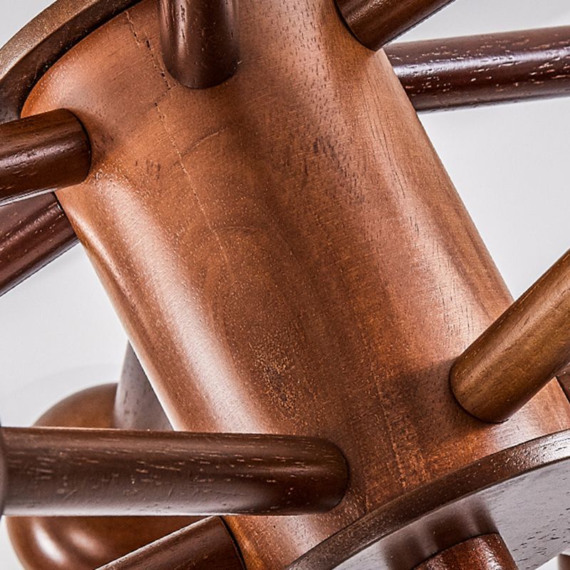 Hölzerne Kronleuchterdecke hängende Leuchte mit einstellbarem Federdraht