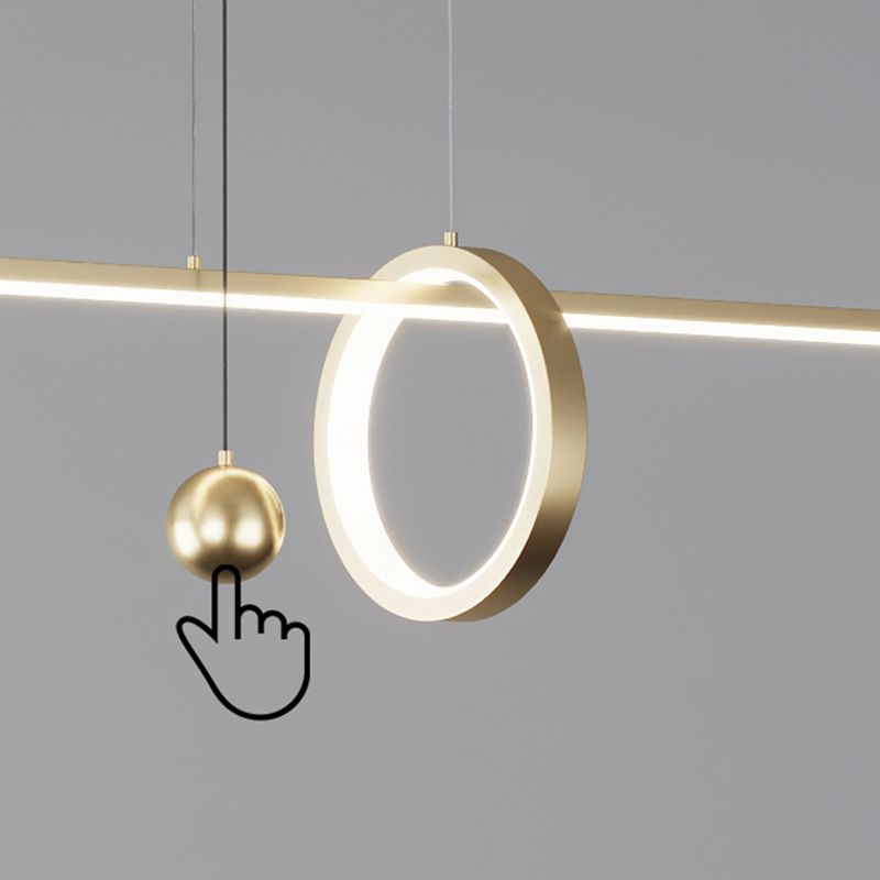 3 Light Geometric Island Lights Contemporary Island Lighting Metal Island Ceiling Light