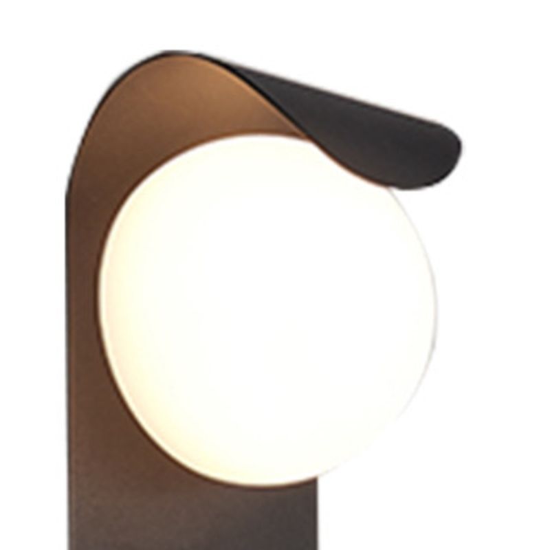 Polish Finish Metal Wall Light Industrial Globe Lighting for Foyer