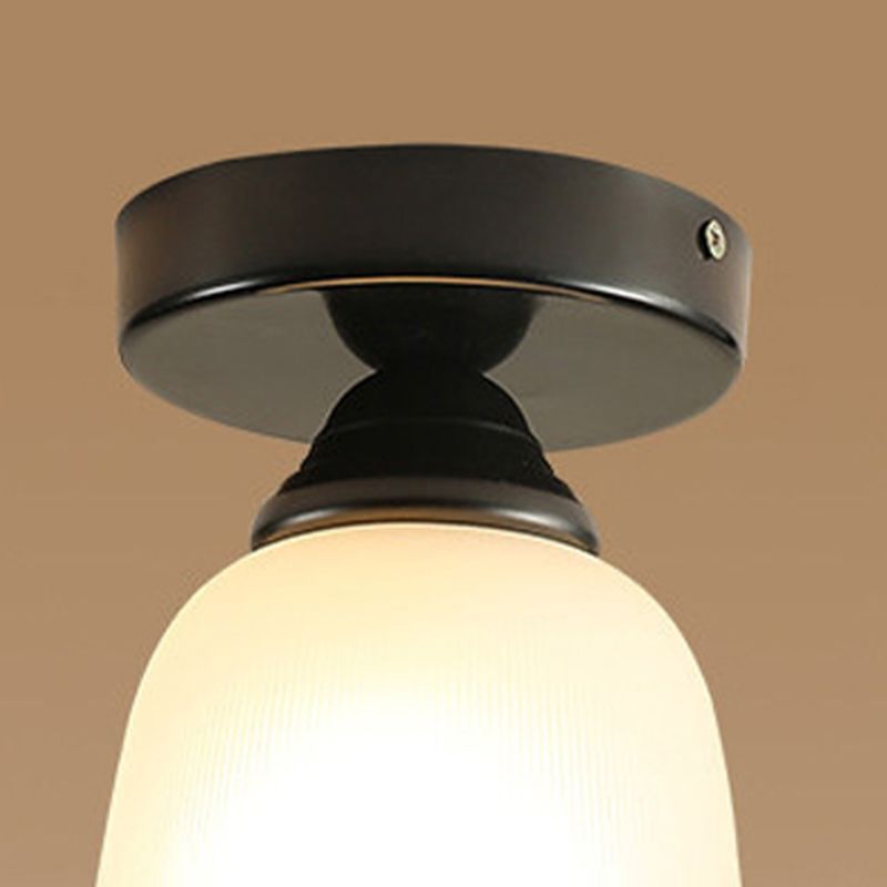 Modern Semi Flush Plafoniera Tradizionale Semi Mount Illuminazione per Vetro Shaded