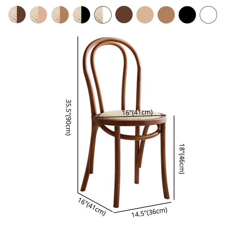 Le bois de hêtre de style moderne préside l'ensemble de chaise de cuisine à manger arrière Windsor