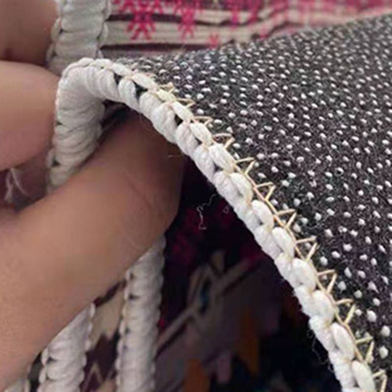 Minimalist Area Rug Simple Living Room Carpet Polyester Rug with Non-Slip Backing