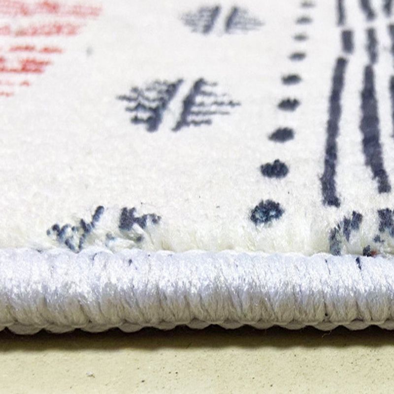 Green Modern Rug Polyester Tulip Indoor Rug Washable Rug for Home Decor