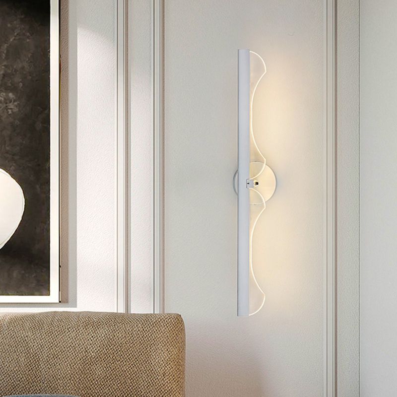 Metal Linear Wall Light Sconce Contemporary 1 Light Wall Mounted Lamp