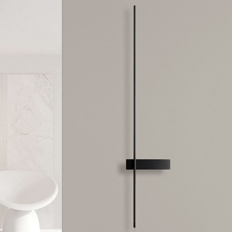 Metal Linear Shade Wall Sconce Modern Style 2 Lights Wall Mounted Light