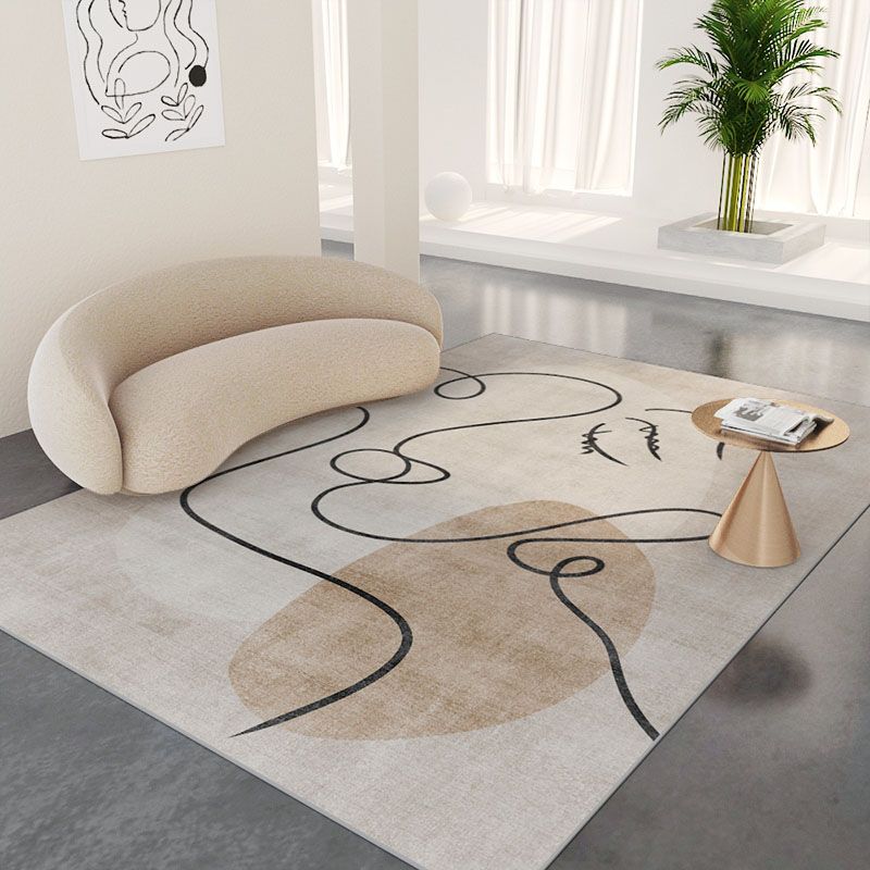 Leisure Carpet Funky Contrast Panel Area Rug Living Room Polyster Carpet with Non-Slip Backing