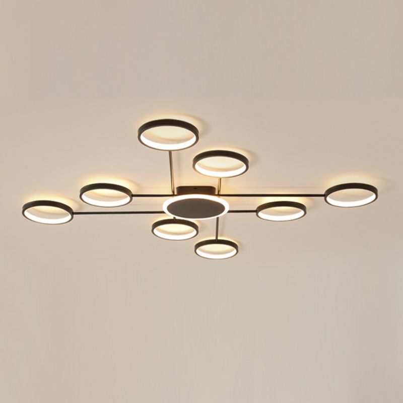 Ringe Metall Deckenmontage Leuchte moderne LED-Deckenleuchte