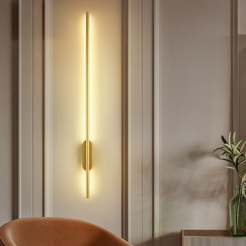 Lineare Wandlampe Aluminium Einfacher LED -Wandleuchten für Schlafzimmer LED -Wandleuchte
