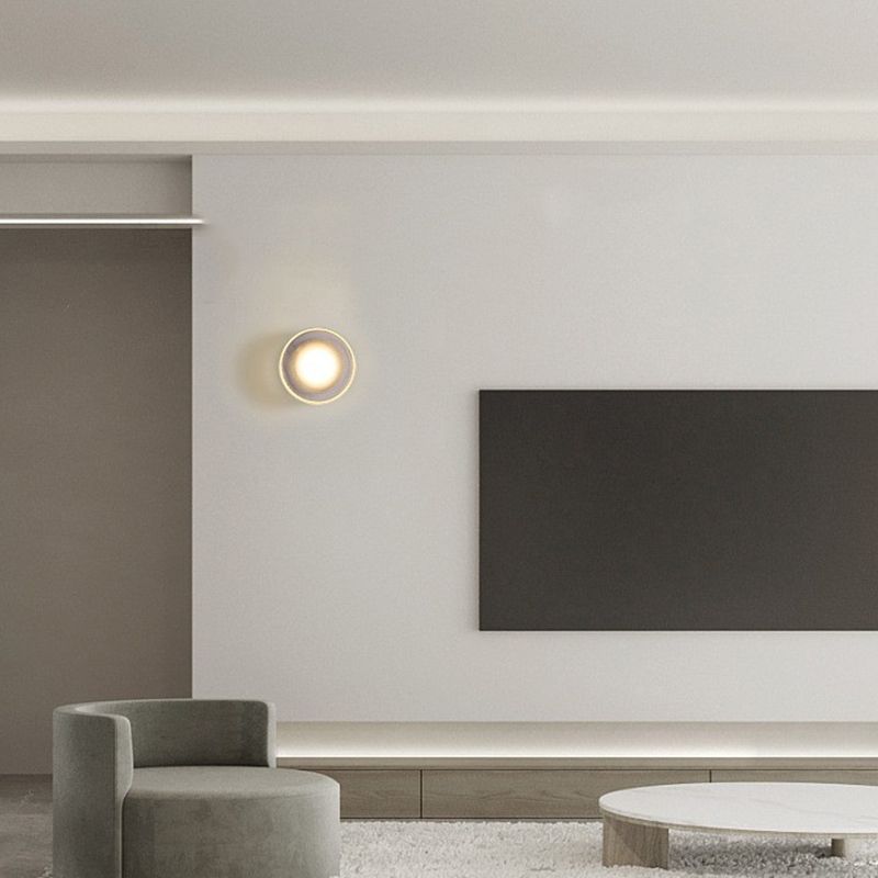 Geometric Wall Lighting Simplicity Acrylic 1 Light Wall Sconces in Clear