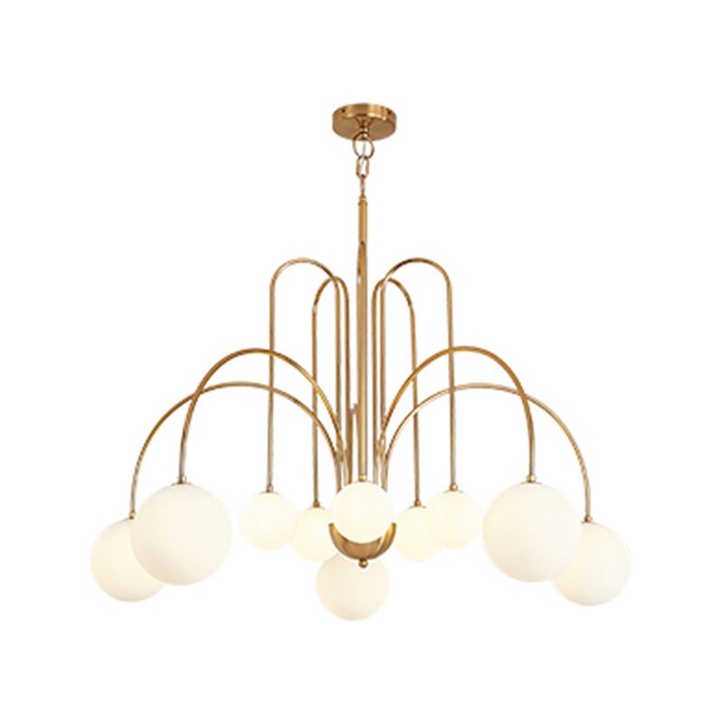 Modern Metal Chandelier Light Fixtures Multi-Head Hanging Pendant Lights for Bedroom